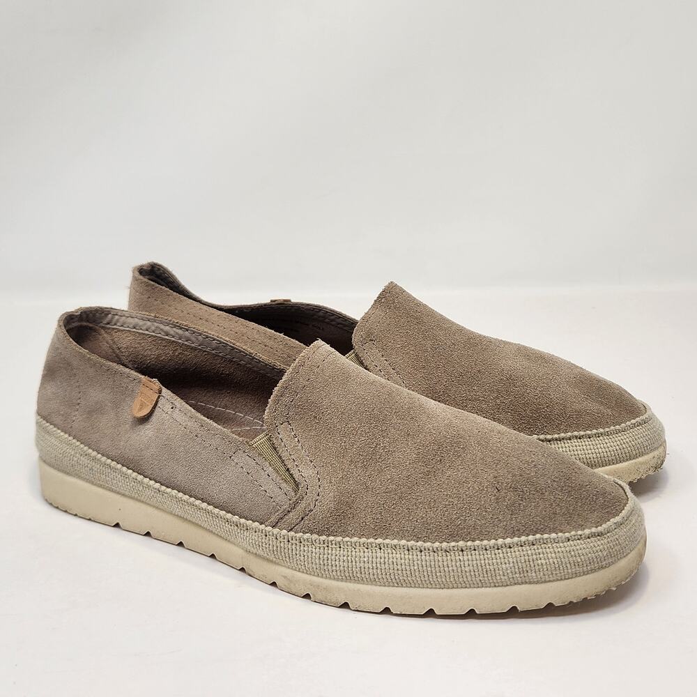 Verbenas Nuria Tan Suede Slip On Espadrille Flats Women Size 38 US 7 Casual Shoe